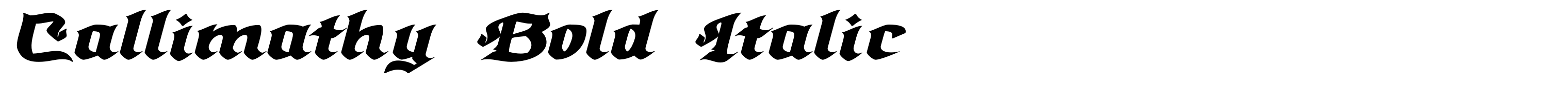Callimathy Bold Italic